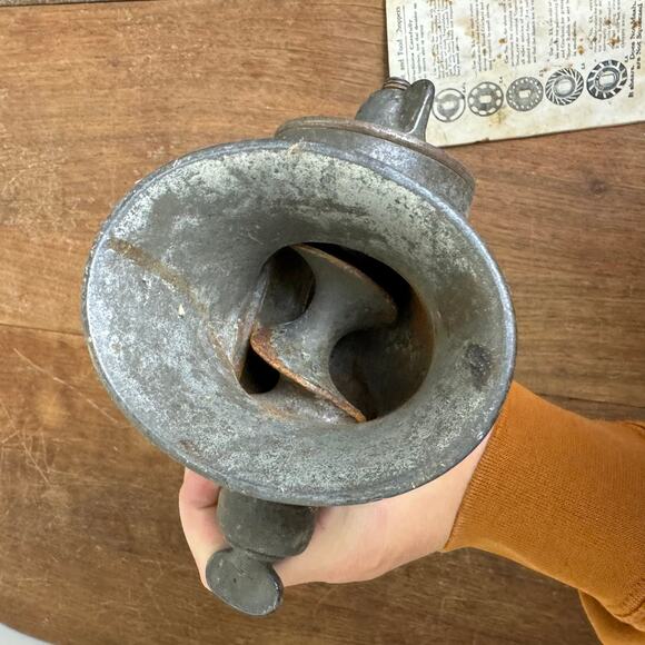 Keen Kutter Meat & Food Chopper with original‎ Booklet Shapleigh Hardware STL Mo - Picture 7 of 11